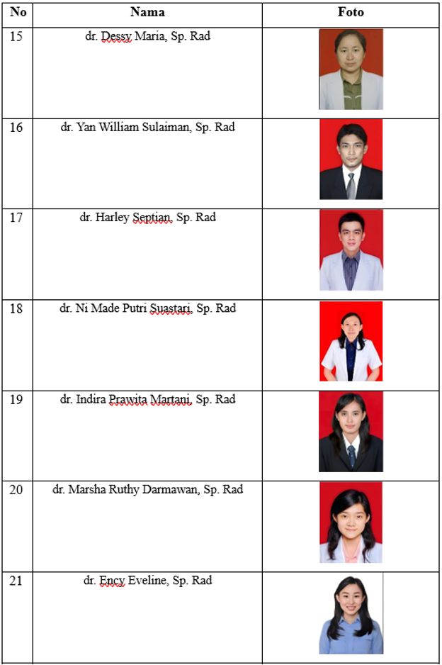 Udayana University PROGRAM STUDI SPESIALIS RADIOLOGI UNIVERSITAS UDAYANA